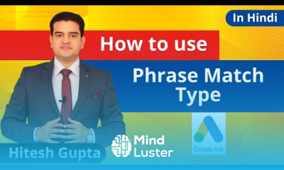 Phrase match type In google Ads
