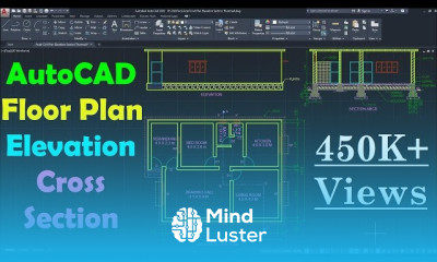 AutoCAD house section drawing for beginners