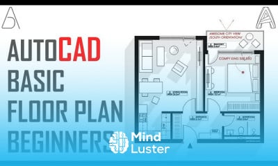 AutoCAD circular floor plan for architects