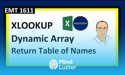 Excel lookup formula fundamentals