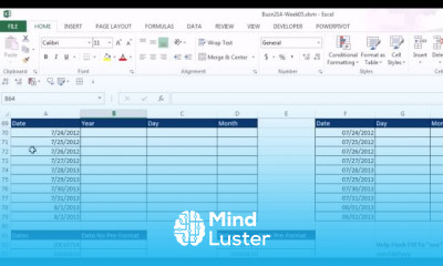 Excel Flash fill data cleaning techniques