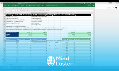 Banker s rounding in excel