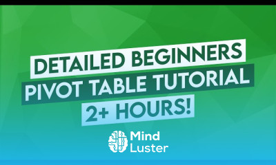Building a Pivot table in excel for beginners