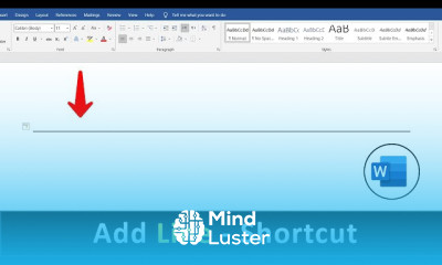 Add Horizontal Line in word for beginners