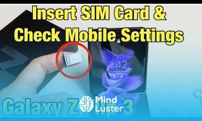 Galaxy Z Flip 3 Setup Fingerprint password