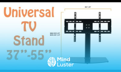 Hanging TV wall mount preparation on wall