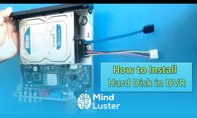 Installing CCTV security hard drive in DVR