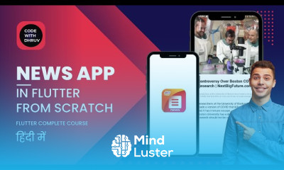 Flutter news app UI design