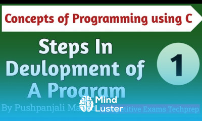 Algorithm development in C programming