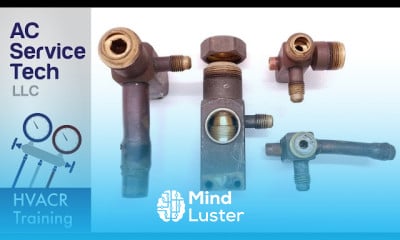 HVACR refrigerant service valves types