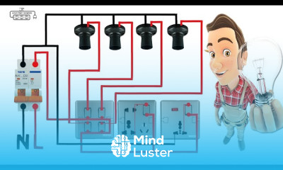 Electrical switch board connection diagram