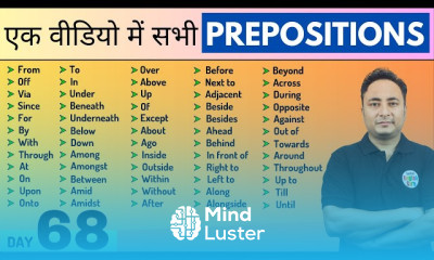 Fixed prepositions in english grammar