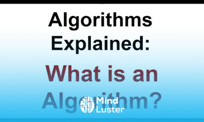 Algorithms Explained