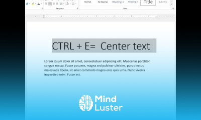 Microsoft word shortcuts for beginners