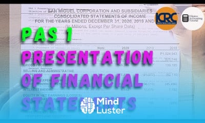 Financial statement presentation fundamentals