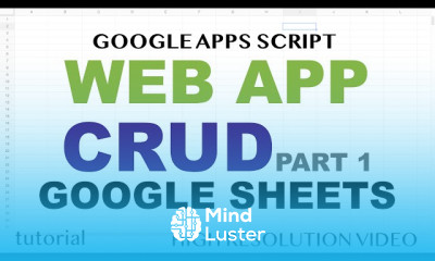Google Sheets web app for CRUD operations