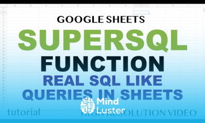Google sheets SUPERSQL function