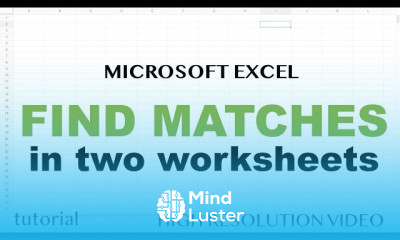 Excel for matching values between worksheets