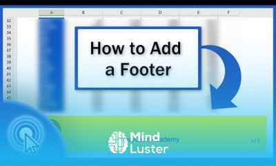 Adding footers in excel for beginners