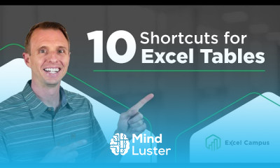 Shortcuts for excel tables for beginners