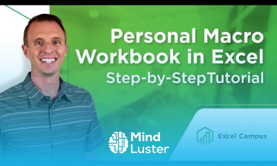Personal macro workbook in excel
