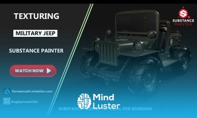Military Jeep Unwrapping in maya