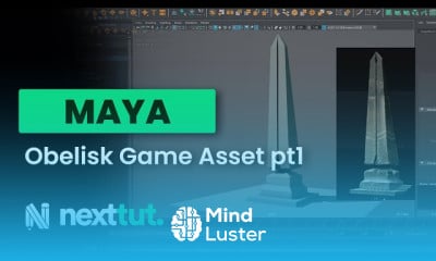 Obelisk game asset modeling in maya
