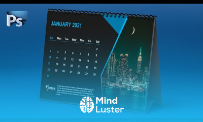 Desk calendar design in Photoshop CC