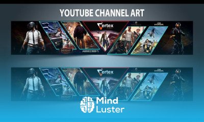 YouTube channel art in Photoshop CC