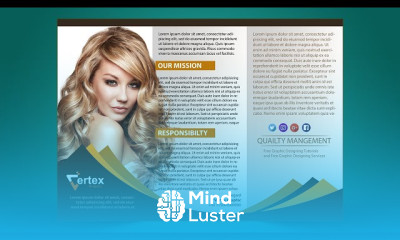 Designing a company brochure in Photoshop CC