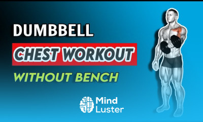 Dumbbell chest workout at home