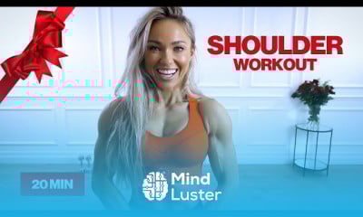 Shoulder workout with dumbbells at home