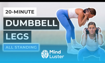 Standing Abs workout with dumbbell