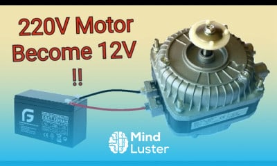 Converting a 220V Motor to 12V for beginners