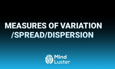 Measures of dispersion techniques
