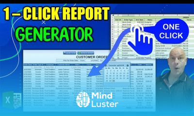 Create excel One click dashboard