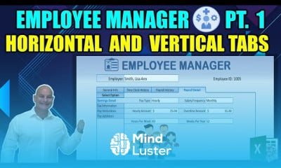 Employee management with tabs in excel