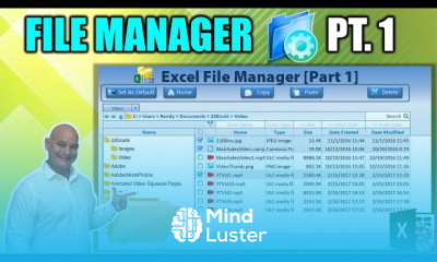 Creating excel file manager with drag