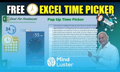 Create a Pop Up calendar in excel