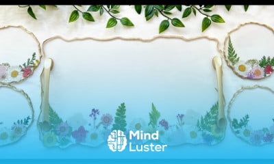 Gorgeous 3D flower resin tray