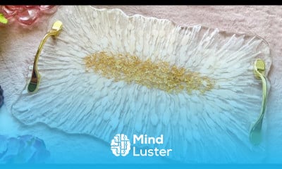 Galaxy resin tray making for beginners