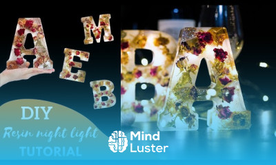 Make large letter resin Pieces