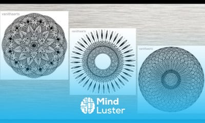 Geometric mandala drawing