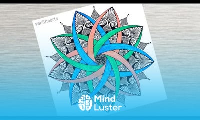 Geometric mandala art for beginners