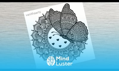 Butterfly mandala art