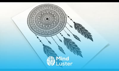 Dream catcher mandala drawing