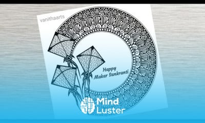 Makar sankranti mandala art