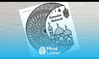 Ramadan mubarak mandala