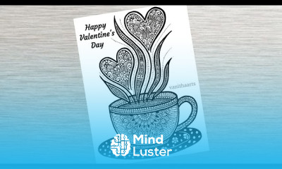 Heart mandala art for beginners