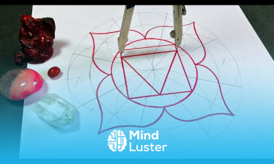 Drawing of the Root Chakra with Geometric